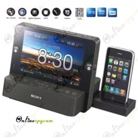 Multi-function Alarm Clock Radio Digital Photo Frame 720P HD Spy Camera DVR 16GB(Motion Detection)